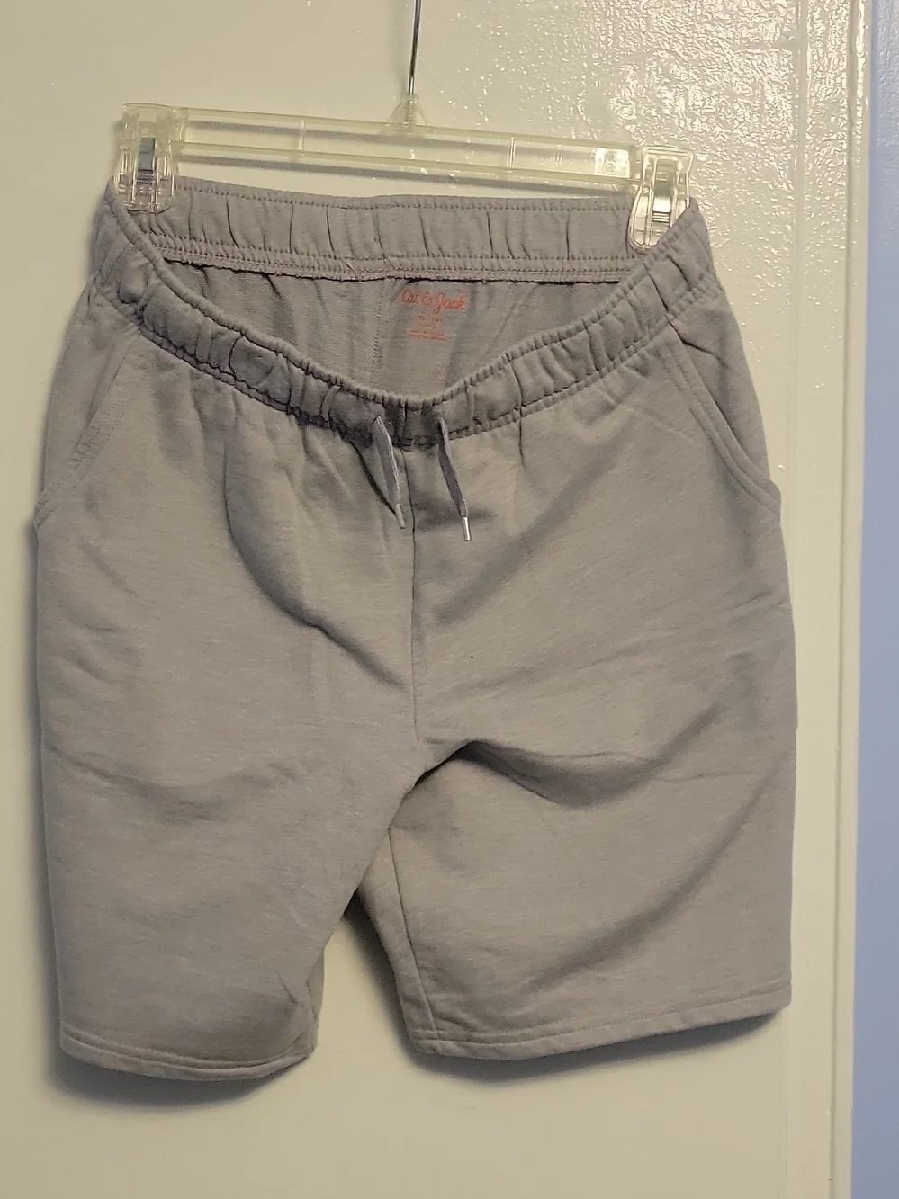 Men's Light Gray Drawstring Casual Shorts